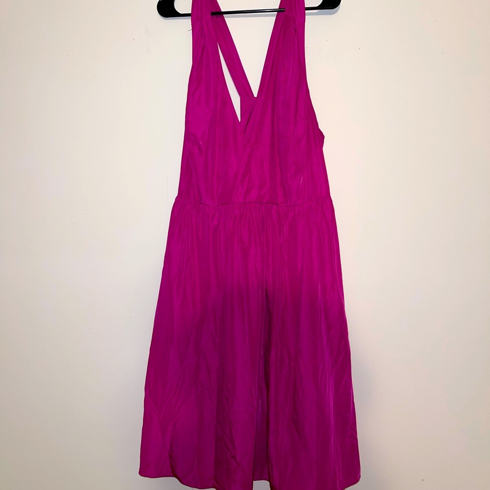 Pink cross back dress